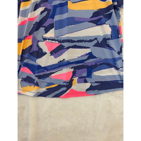 Jamie Sadock Golf Polo Top XL Colorful Artsy Performance - Picture 3 of 8